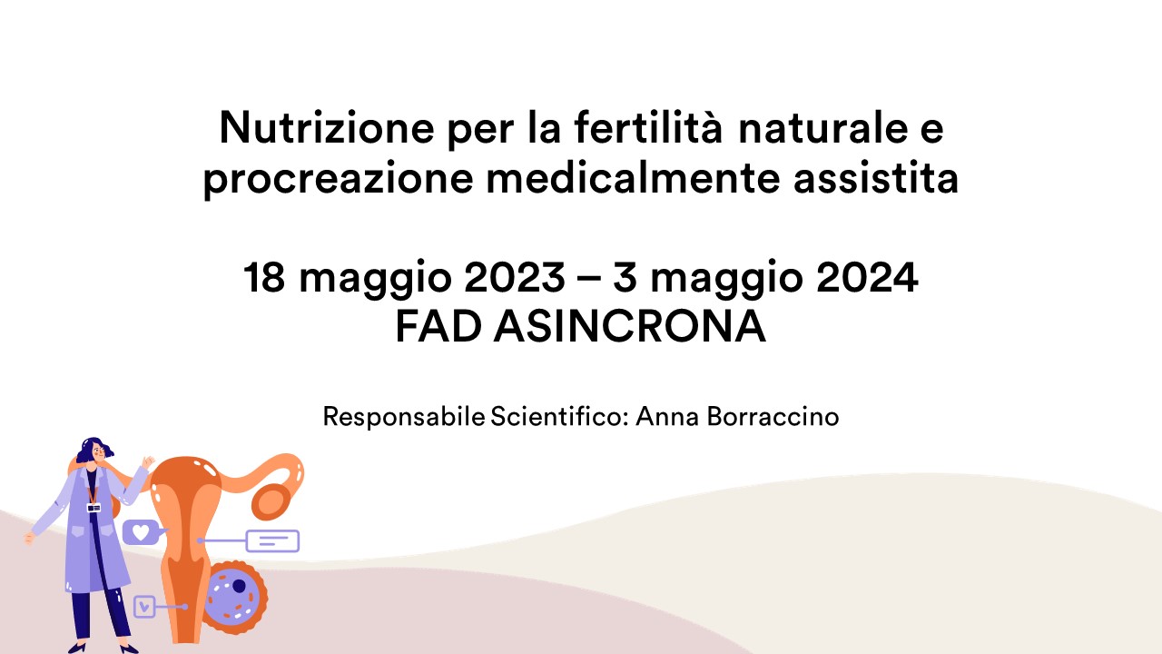 Course Image Nutrizione per la fertilità naturale e procreazione medicalmente assistita