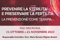 Course Image PREVENIRE LA STERILITÀ E PRESERVARE LA FERTILITÀ: LA PREVENZIONE COME TERAPIA